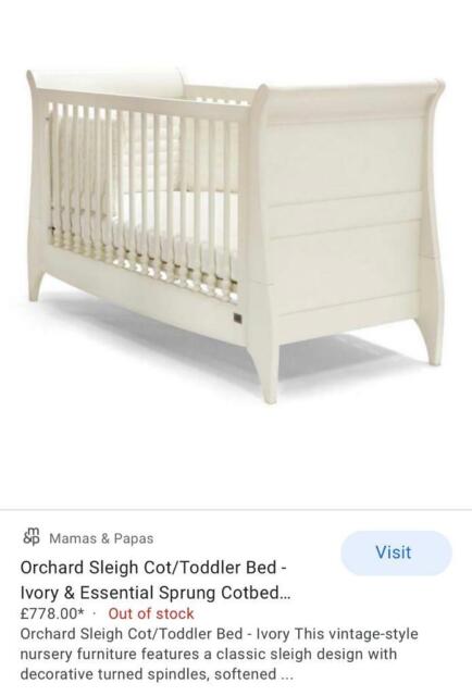 mamas & papas essential sprung core cot mattress